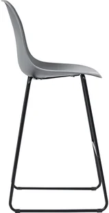 vidaXL 5-częściowy zestaw mebli barowych, plastik, szary 279763 - Stoły z krzesłami - miniaturka - grafika 8