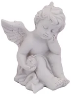 Ozdoby bożonarodzeniowe - Figurka anioł LED 10 x 9,5 x 11,5 cm cm biały - miniaturka - grafika 1