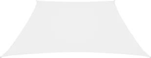 VidaXL Trapezowy żagiel ogrodowy, tkanina Oxford, 3/4x2 m, biały 135296 VidaXL - Parasole ogrodowe - miniaturka - grafika 3