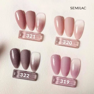 Semilac Lakier Hybrydowy Semilac 319 Shimmer Dust Pink - 7 Ml LHSE07-319 - Lakiery hybrydowe - miniaturka - grafika 2