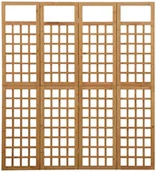 Parawany - vidaXL Parawan pokojowy 4-panelowy/trejaż, drewno jodłowe, 161x180 cm vidaXL - miniaturka - grafika 1