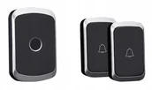 Dzwonki i gongi - Dzwonek bezprzewodowy do drzwi + 2x nadajnik 300m - miniaturka - grafika 1
