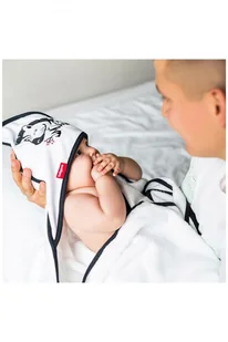 baby ono 343/01 OKRYCIE KĄPIELOWE BAMBUSOWE 85 X 85 BIAŁE - Okrycia kąpielowe dla dzieci - miniaturka - grafika 5