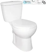 Kompakty WC - Kerra WC kompakt poziomy 75x65 cm 6/3 l bezkołnierzow + deska wolnoopadająca, Niagara Duo Niagara Duo - miniaturka - grafika 1