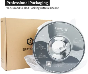 ERYONE ERYONE Matte PLA Filament for 3D Printer 1.75mm Tolerance 0.03mm 1kg (2.2LBS)/Spool - Gray 795722EUDF - Filamenty i akcesoria do drukarek 3D - miniaturka - grafika 5