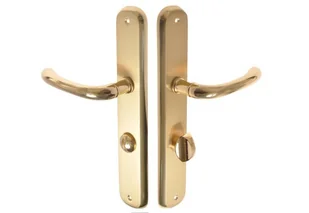 Schaffner Klamka GAJA mosiądz 72 WC - Klamki Schaffner Klamka GAJA mosiądz 72 WC - Klamki - miniaturka - grafika 1