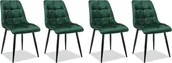 Krzesła - Signal Zestaw krzeseł CHIC VELVET 4 szt zielone ZESTAW-CHICVCZ78-4SZT - miniaturka - grafika 1