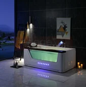 Wanny z hydromasażem - Zepehof Wanna z hydromasażem 170x90 EB-002 PRAWA prostokątna - miniaturka - grafika 1