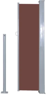 vidaXL Zwijana markiza boczna, 120 x 300 cm, brązowa - Markizy - miniaturka - grafika 5