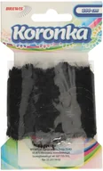 Pasmanteria - BREWIS Koronka ozdobna 3.8mmx2m czarny Brewis KOR38 - miniaturka - grafika 1