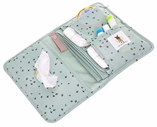 Lassig Casual Label Etui-organizer na akcesoria do przewijania Floral mint solution-bc-4994-0 - Akcesoria do fotelików - miniaturka - grafika 2