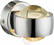 Lampy ścienne - Globo Lighting Chromowany kinkiet LED Randi - miniaturka - grafika 1