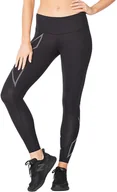Spodnie sportowe damskie - 2XU Light Speed Mid-Rise Compression Tights Women, black/ black reflective M 2021 Legginsy do biegania WA6523b-BLK/BRF-M - miniaturka - grafika 1