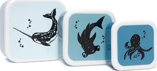 Petit Monkey Petit Monkey - Zestaw 3 śniadaniówek lunchbox Deep Blue - Zestawy naczyń dla dzieci Petit Monkey Petit Monkey - Zestaw 3 śniadaniówek lunchbox Deep Blue - Zestawy naczyń dla dzieci - miniaturka - grafika 2