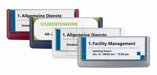 Durable Tabliczka informacyjna Click Sign Durable 149mm x 52,5mm granatowa 486007 - Dekoracje domu - miniaturka - grafika 3