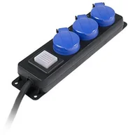 Przedłużacze i rozgałęźniki - As-Schwabe 38603 H07RN-F 3G1,5 przedłużacz i 3 gniazdkami, IP44, 1,5 m, do użytku na zewnątrz, w zakładach przemysłowych, na budowie - miniaturka - grafika 1