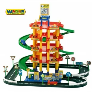 Wader Quality Toys Wader QT Parking 5 poziomowy z Drogą i Samochodami - Tory, garaże, parkingi - miniaturka - grafika 6