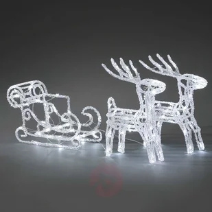 KonstSmide Iskrzące dekoracje zewn. LED Zaprzęg reniferów - Oświetlenie świąteczne - miniaturka - grafika 2