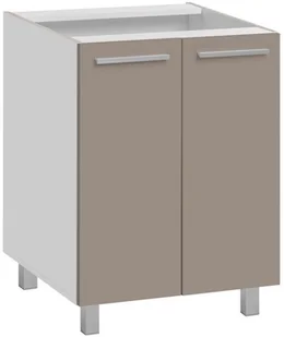 MEBLE OKMED Szafka kuchenna stojąca Salma 60 cm kolor kawa mrożona - Szafki kuchenne - miniaturka - grafika 3