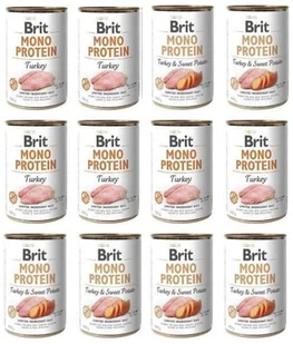 Brit Mono Protein MIX Smaków 12x400g - Mokra karma dla psów Brit Mono Protein MIX Smaków 12x400g - Mokra karma dla psów - miniaturka - grafika 2