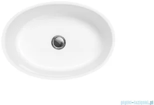 Besco Uniqa B&amp;W umywalka nablatowa biało-czarna 32x46x17cm #UMD-U-NBW | - Umywalki - miniaturka - grafika 3