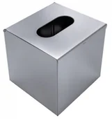 Pojemniki łazienkowe - Pojemnik na chusteczki stalowy kwadratowy CHROM POŁYSK - miniaturka - grafika 1
