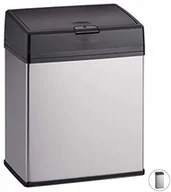 Kosze na śmieci - Relaxdays kosz na śmieci ze stali nierdzewnej, do kuchni i łazienki, łatwa w obsłudze funkcja push-, łazienkowy kosz na śmieci, różne Rozmiary - miniaturka - grafika 1