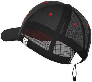 Compressport Czapka biegowa z daszkiem RACING TRUCKER CAP czarno-czerwona - Czapki i chusty sportowe męskie - miniaturka - grafika 8
