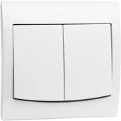 Gniazdka elektryczne - Berker podwójny Polmark Tarnów Vega biały - miniaturka - grafika 1