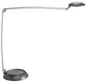 Lampy stojące - MAUL Lampka LED na biurko MAULspace, 8W, ze ściemniaczem, srebrna M8202195 - miniaturka - grafika 1