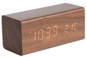 Zegary - Columbine Columbine Wood Alarm Clock KA5652DW - miniaturka - grafika 1