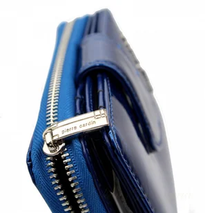 Pierre Cardin Portfel Damski Skóra Naturalna Z Suwakiem Piórnik 13 cm Lakierowany - Portfele - miniaturka - grafika 4