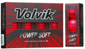 Golf - VOLVIK Piłki golfowe VOLVIK POWER SOFT (czerwony) 818615026298 - miniaturka - grafika 1