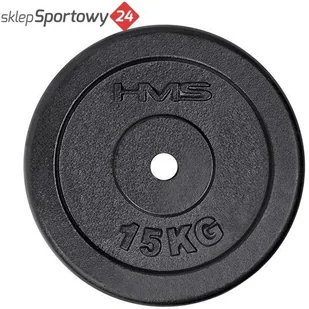 HMS OBCIĄŻENIE TALERZ 17033 TCZ15 CZARN 15KG 17-61-005 - Pozostały sprzęt i akcesoria do ćwiczeń - miniaturka - grafika 2