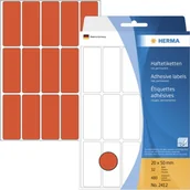 Etykiety do drukarek - Herma Vielzwecketiketten rot 20x50 mm Papier matt 480 St. - 2412 - miniaturka - grafika 1