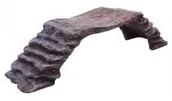 Akcesoria dla gryzoni - Komodo duże mostkiem z kamienia, brązowy - miniaturka - grafika 1