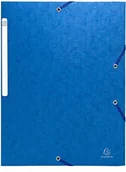 Teczki i skoroszyty - Exacompta Exacompta 55752E teczka kolekcjonerska (Manila, etykieta, 3 klapki, gumowy ściągacz, 425 g, DIN A4), 1 sztuka, niebieska 55752E - miniaturka - grafika 1