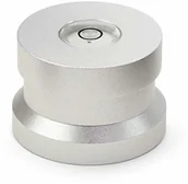 Akcesoria do MP3 - DynaVox Dynavox Single Puck ASP3, adapter z aluminium do pojedynczej płyty łupkowej 45, wbudowana poziomica do regulacji gramofonu, srebrny 207672 - miniaturka - grafika 1