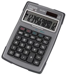Citizen Kalkulator wodoodporny WR-3000, 152x105mm, szary CI-WR3000NRGYE - Kalkulatory - miniaturka - grafika 2