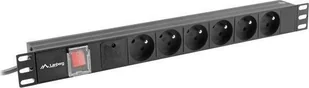 Listwa zasil.rack Pdu 1U 16A 2m 6 gn. PDU-06E-0200 - Listwy zasilające - miniaturka - grafika 2