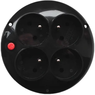 Elgotech Gniazdo Czterokrotne z uziemieniem do zwijaka GO-40ZB-2 - Przedłużacze i rozgałęźniki - miniaturka - grafika 2