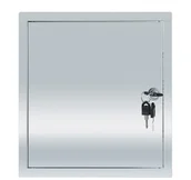 Drzwiczki i klapy rewizyjne - DRZWICZKI REWIZYJNE METALOWE ZAMEK 40x40 - miniaturka - grafika 1