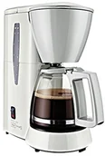 Dzbanki i imbryki - Melitta M 720-1 Single 5 ekspres przelewowy do kawy, ze szklanym dzbankiem, z systemem zapobiegającym kapaniu i automatycznym wyłączaniem, biały/szary M720-1/1 - miniaturka - grafika 1