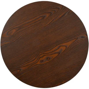 vidaXL Stolik bistro, ciemnobrązowy, 60 cm, MDF - Stoły - miniaturka - grafika 2
