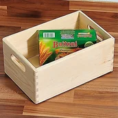 Pudła i pojemniki do przechowywania - Kesper pudełko do przechowywania, sosna, brązowy, 30 x 20 x 14 cm 69400 - miniaturka - grafika 1