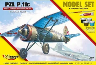 Mirage Hobby Model plastikowy Set Samolot P.11C - Modele do sklejania - miniaturka - grafika 2