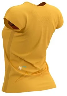 Compressport Koszulka damska biegowa z krótkim rękawem TRAINING T-SHIRT SS Mont Blanc 2021 żółta - Koszulki sportowe męskie - miniaturka - grafika 2