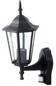 Lampy ogrodowe - V-tac Kinkiet ogrodowy z czujnikiem VT-751-B czarny matowy (7070) - miniaturka - grafika 1