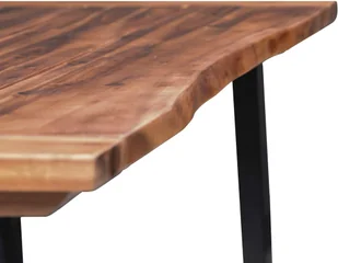 vidaXL Stół z litego drewna akacjowego, 180 x 90 cm - Stoły - miniaturka - grafika 7