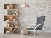 Krzesła obrotowe dla dzieci - Fotel fiński bujany leżanka leżak do salonu - miniaturka - grafika 1